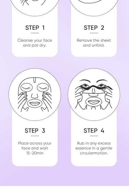 Collagen Anti-Wrinkle Facial Mask – Firming, Moisturizing & Brightening Skincare