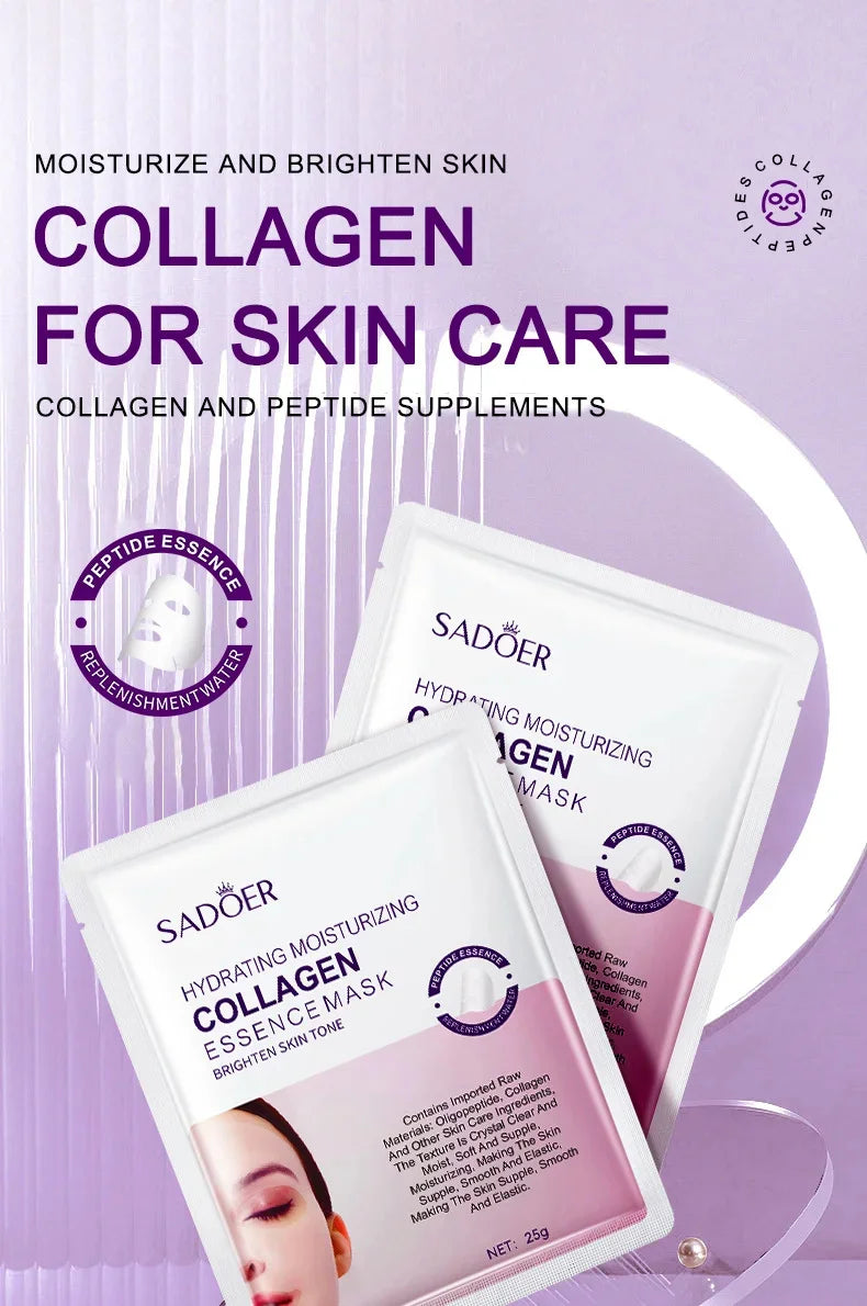 Collagen Anti-Wrinkle Facial Mask – Firming, Moisturizing & Brightening Skincare