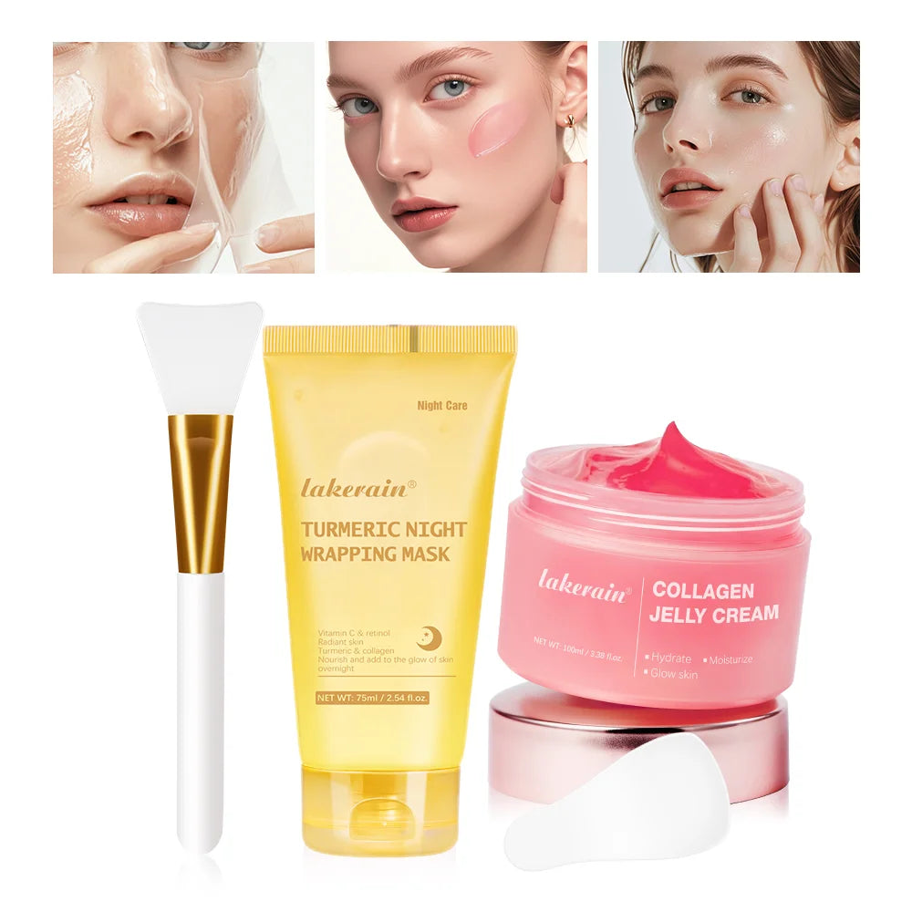 Hydrolyzed Collagen Overnight Peel-Off Facial Mask – Firming & Moisturizing Skincare