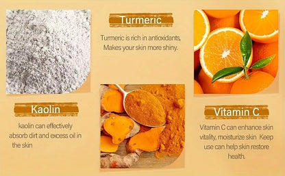 Vitamin C Turmeric Exfoliating Facial Mask – Deep Pore Cleansing & Brightening