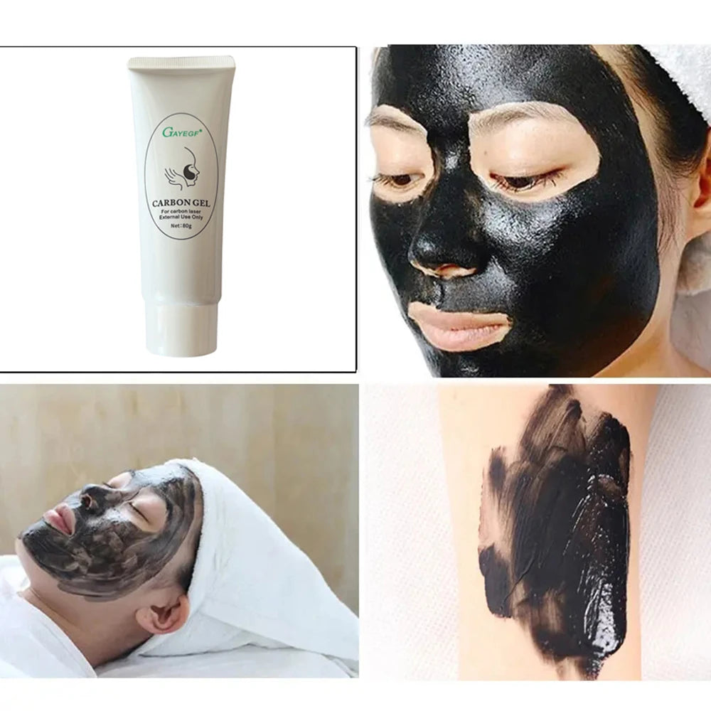 2/5pcs Black Gel Face Mask – Laser Peeling, Whitening & Skin Rejuvenation
