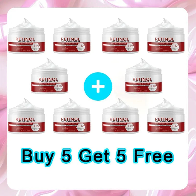 Face & Body Whitening Cream – Retinol, Collagen & Hyaluronic Acid 3-in-1