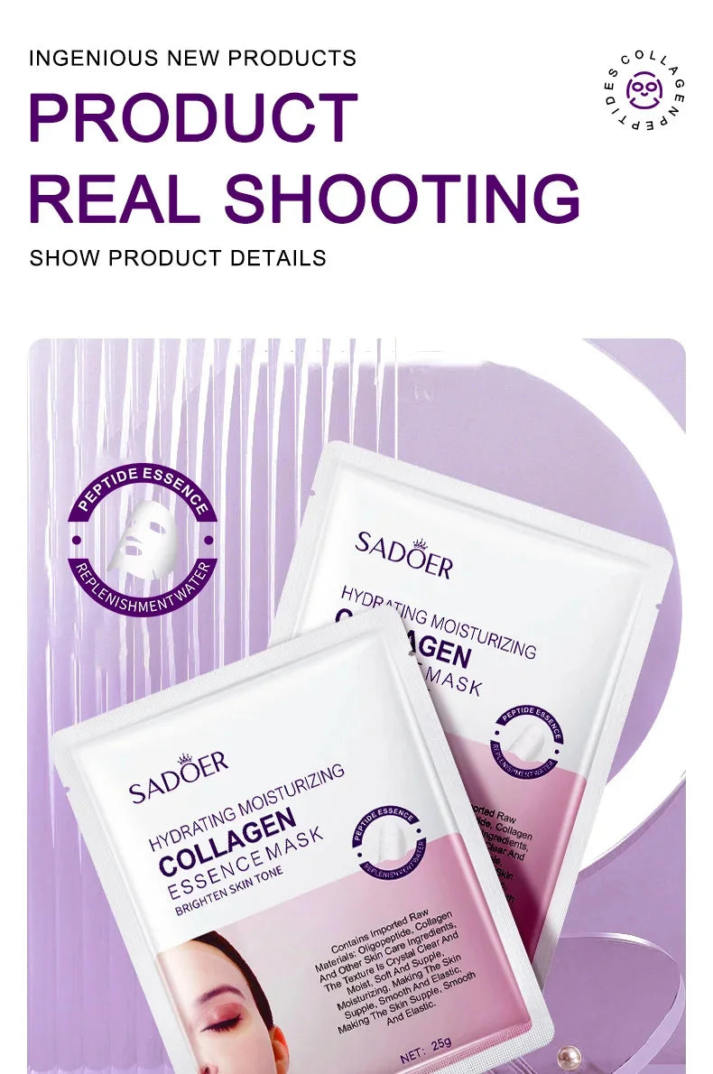 Collagen Anti-Wrinkle Facial Mask – Firming, Moisturizing & Brightening Skincare