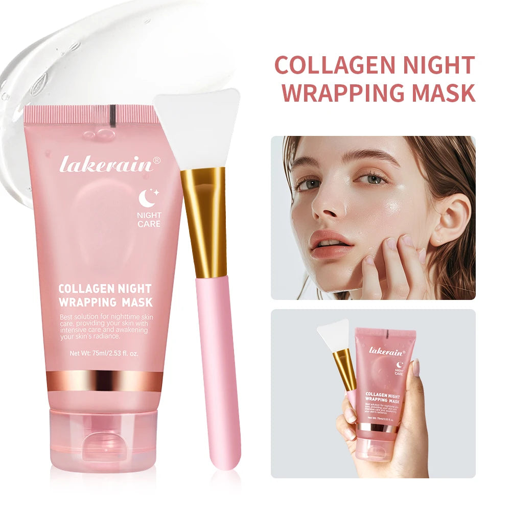 Hydrolyzed Collagen Overnight Peel-Off Facial Mask – Firming & Moisturizing Skincare