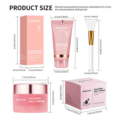 Hydrolyzed Collagen Overnight Peel-Off Facial Mask – Firming & Moisturizing Skincare