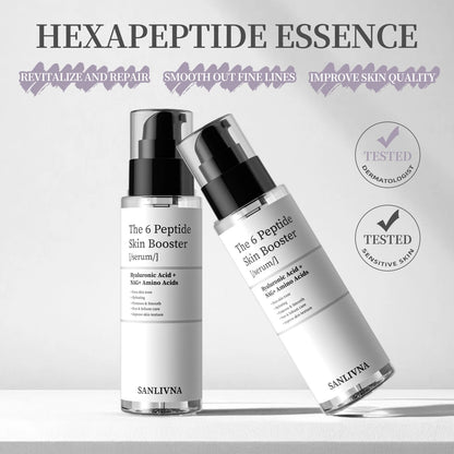 6-Peptide Facial Essence Set – Collagen Boost, Brightening & Moisturizing Skincare
