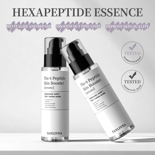 6-Peptide Facial Essence Set – Collagen Boost, Brightening & Moisturizing Skincare