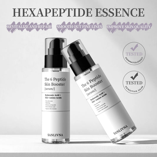 6-Peptide Facial Essence Set – Collagen Boost, Brightening & Moisturizing Skincare