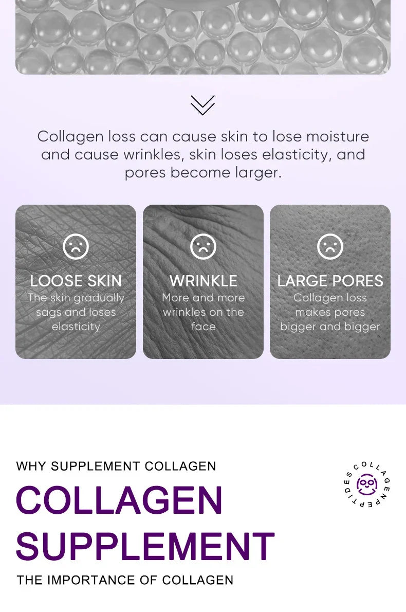 Collagen Anti-Wrinkle Facial Mask – Firming, Moisturizing & Brightening Skincare