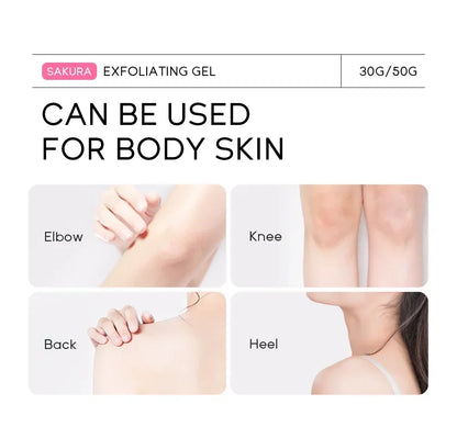 Sakura Exfoliating Peeling Gel Facial Scrub Moisturizing  Nourishing Repair Scrubs Face Cream Beauty Skin Care30g/50g