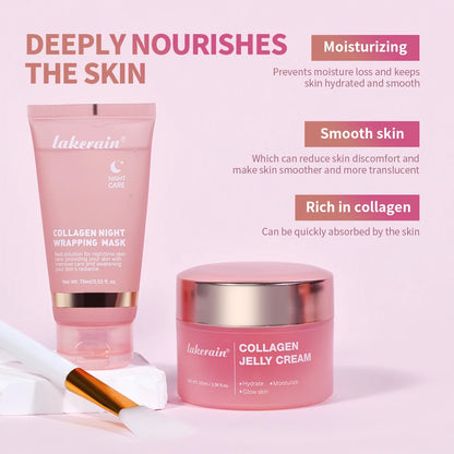 Hydrolyzed Collagen Overnight Peel-Off Facial Mask – Firming & Moisturizing Skincare