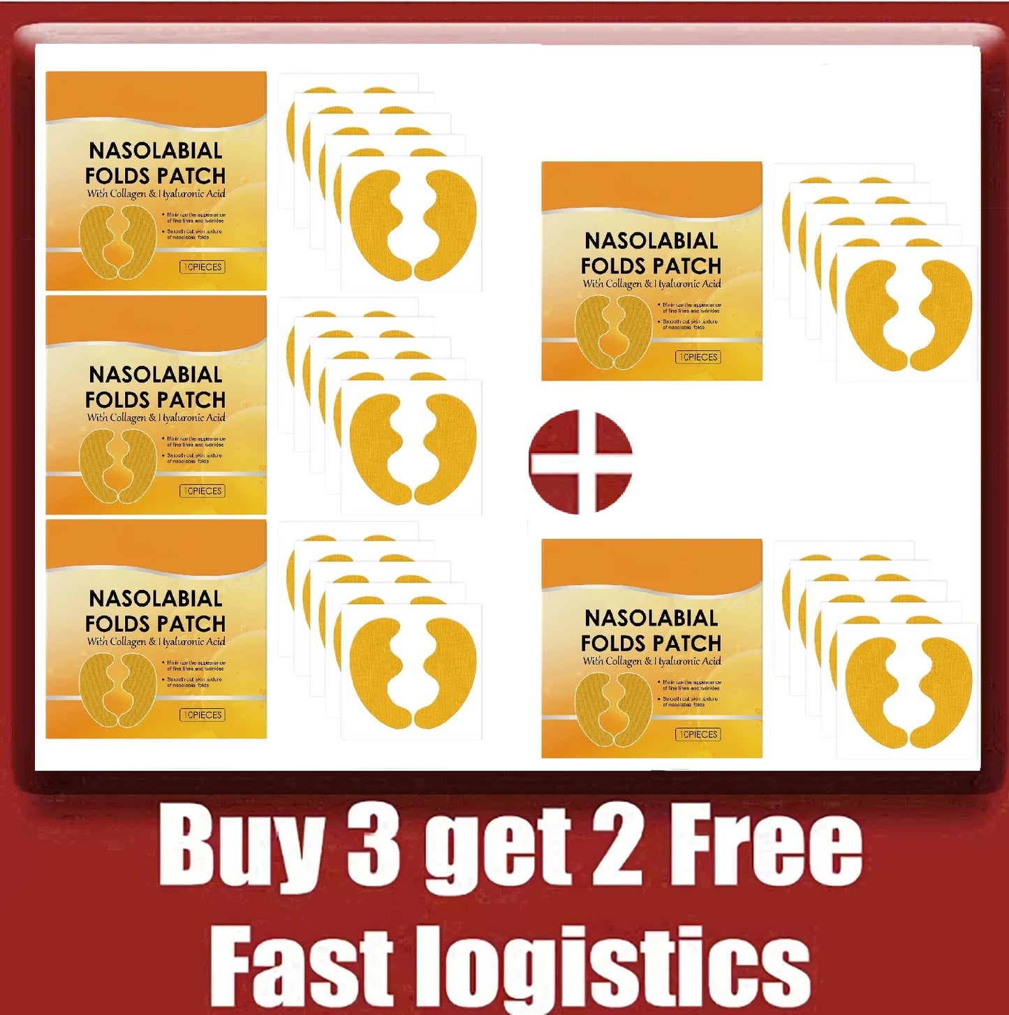 Nasolabial Folds Collagen Patch – Anti-Wrinkle, Firming & Deep Moisturizing