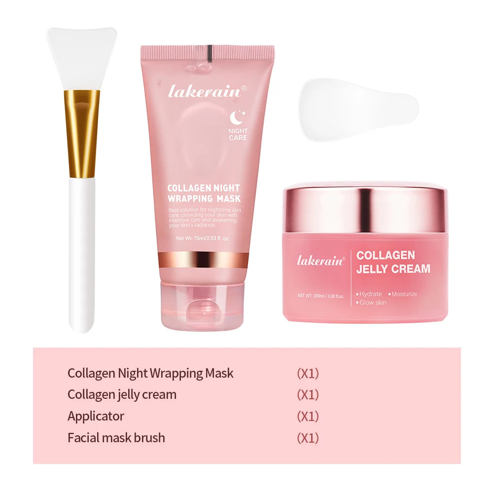 Hydrolyzed Collagen Overnight Peel-Off Facial Mask – Firming & Moisturizing Skincare