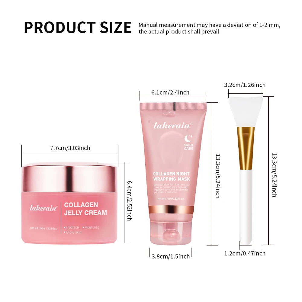 Hydrolyzed Collagen Overnight Peel-Off Facial Mask – Firming & Moisturizing Skincare