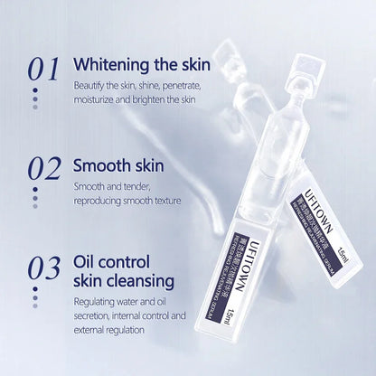 30pcs Arbutin & Niacinamide Whitening Face Serum – Dark Spot Removal & Pore Minimizer