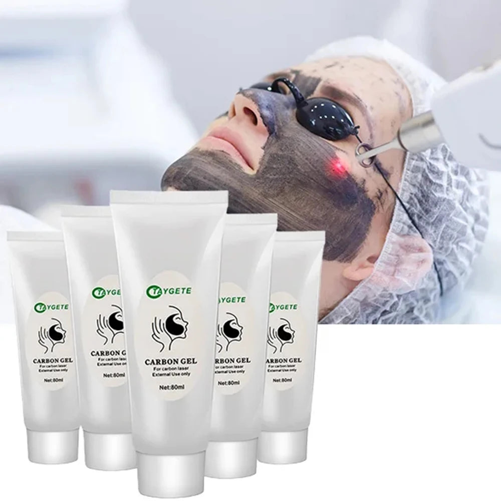 2/5pcs Black Gel Face Mask – Laser Peeling, Whitening & Skin Rejuvenation