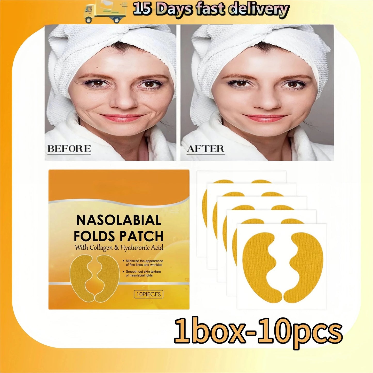 Nasolabial Folds Collagen Patch – Anti-Wrinkle, Firming & Deep Moisturizing
