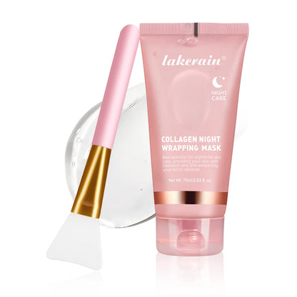 Hydrolyzed Collagen Overnight Peel-Off Facial Mask – Firming & Moisturizing Skincare