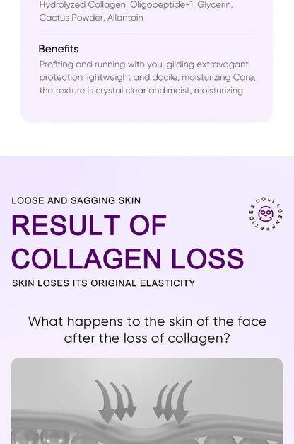 Collagen Anti-Wrinkle Facial Mask – Firming, Moisturizing & Brightening Skincare