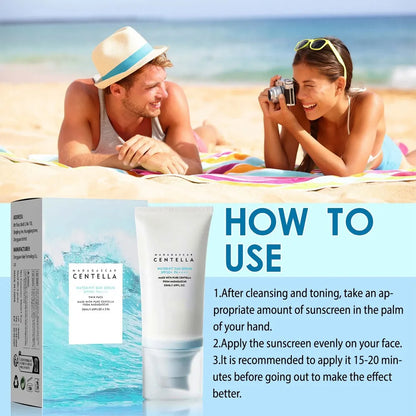 50+ SPF Facial Sunscreen with Centella – Whitening, Moisturizing & Sun Protection