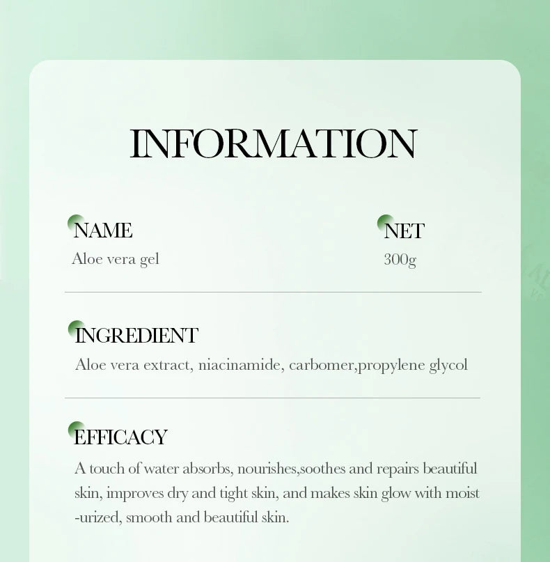 BIOAQUA Aloe Vera Moisturizing Gel Cream – Hydrating & Skin Rejuvenation