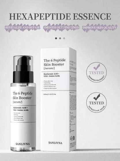 6-Peptide Facial Essence Set – Collagen Boost, Brightening & Moisturizing Skincare