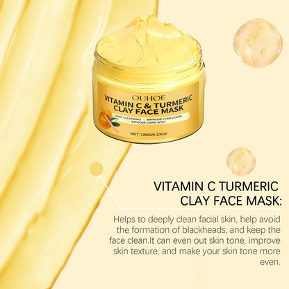 Vitamin C Turmeric Exfoliating Facial Mask – Deep Pore Cleansing & Brightening