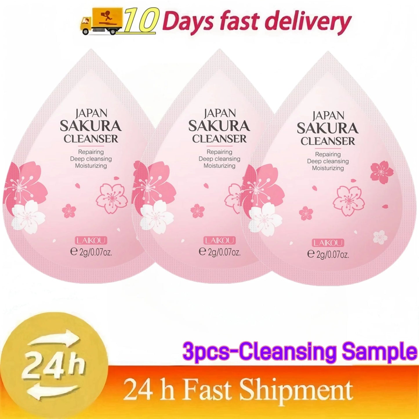 50ml Sakura Gentle Cleanser Face Remove Deep Blackheads Cleanse Exfoliate Moisturizing Skin Brightening Face Cleanser Skin Care