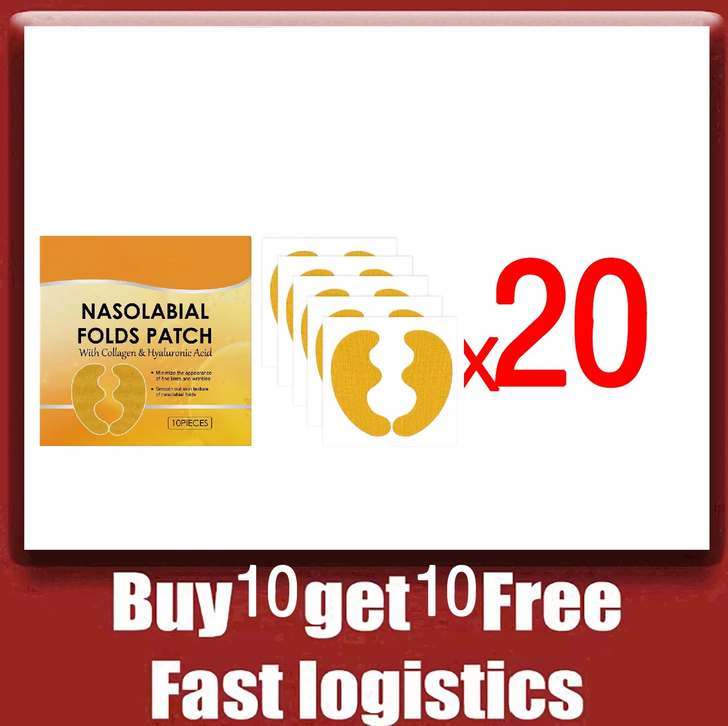 Nasolabial Folds Collagen Patch – Anti-Wrinkle, Firming & Deep Moisturizing