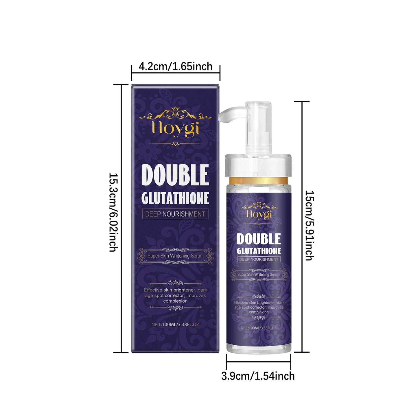 Double Glutathione Brightening Serum – Dark Spot Lightening & Skin Radiance