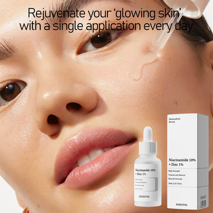 AHA 30% + BHA 2% Exfoliating Face Serum 10% Niacinamide + 1% Zinc, 10% Hexapeptide – Moisturizing Skincare
