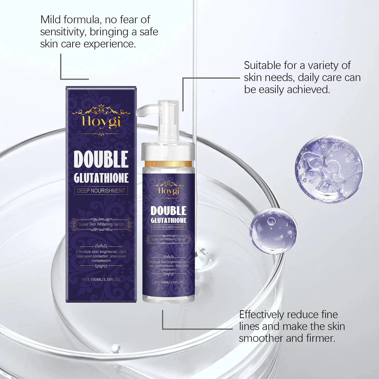 Double Glutathione Brightening Serum – Dark Spot Lightening & Skin Radiance