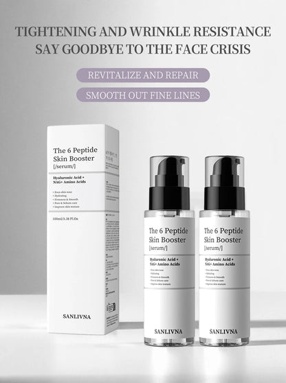 6-Peptide Facial Essence Set – Collagen Boost, Brightening & Moisturizing Skincare