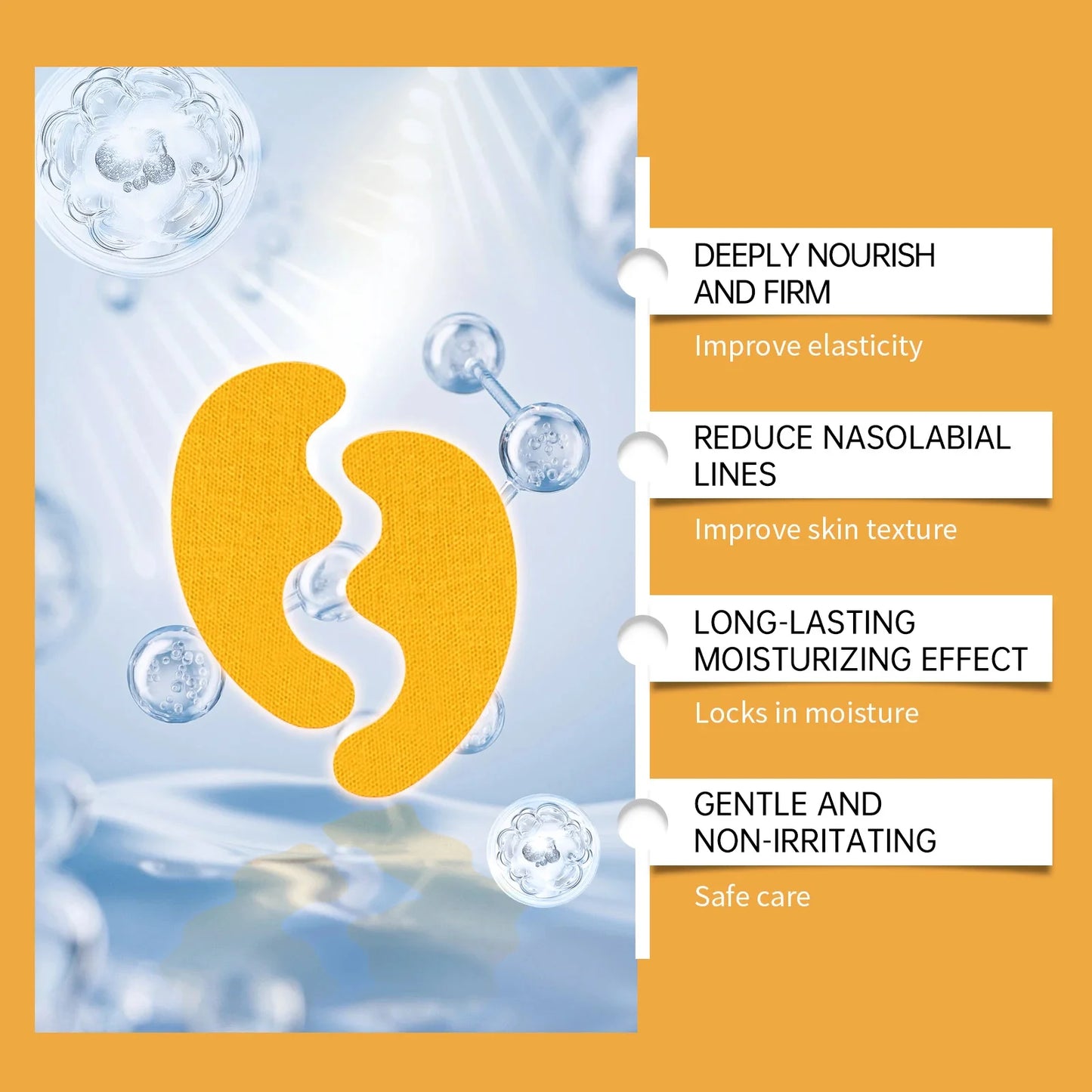 Nasolabial Folds Collagen Patch – Anti-Wrinkle, Firming & Deep Moisturizing