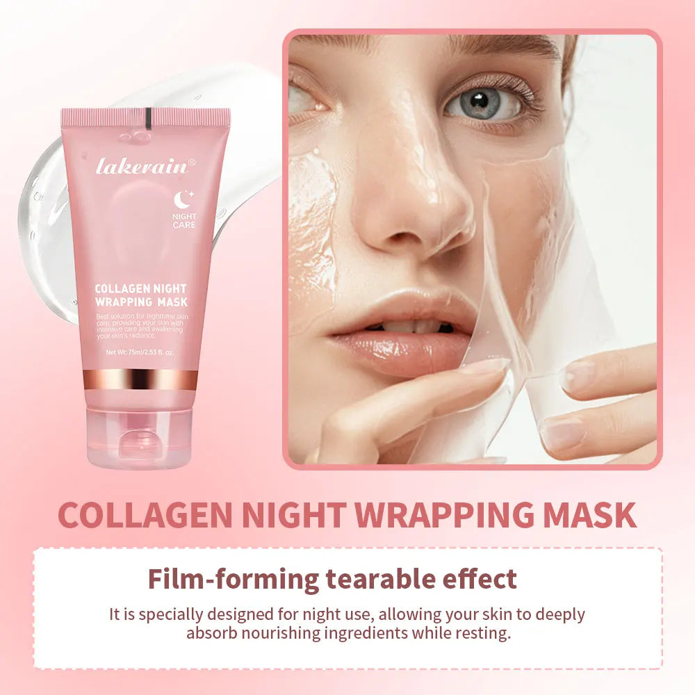 Hydrolyzed Collagen Overnight Peel-Off Facial Mask – Firming & Moisturizing Skincare