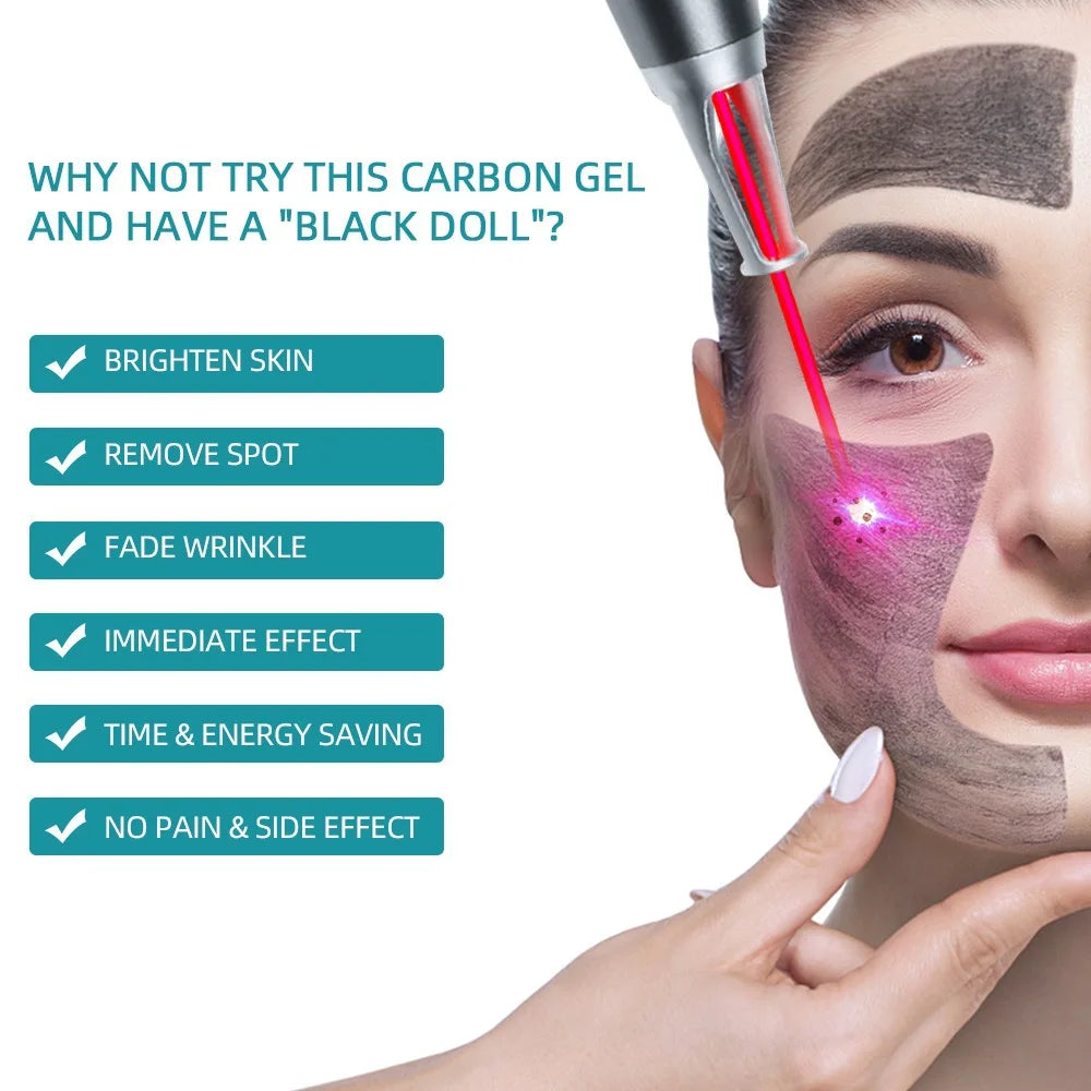 2/5pcs Black Gel Face Mask – Laser Peeling, Whitening & Skin Rejuvenation