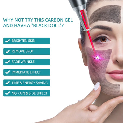 2/5pcs Black Gel Face Mask – Laser Peeling, Whitening & Skin Rejuvenation