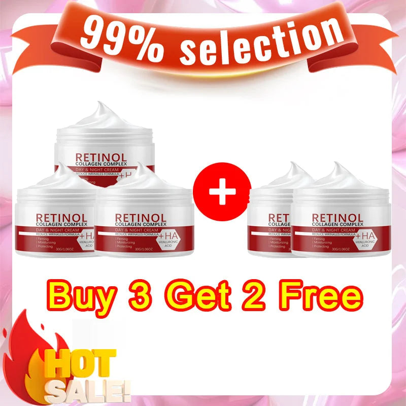 Face & Body Whitening Cream – Retinol, Collagen & Hyaluronic Acid 3-in-1